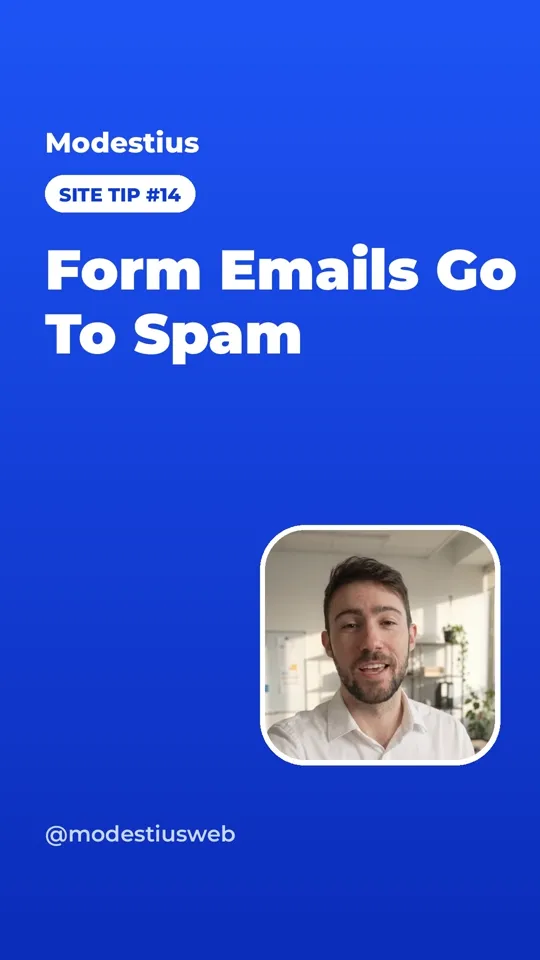 Form emails going to spam?