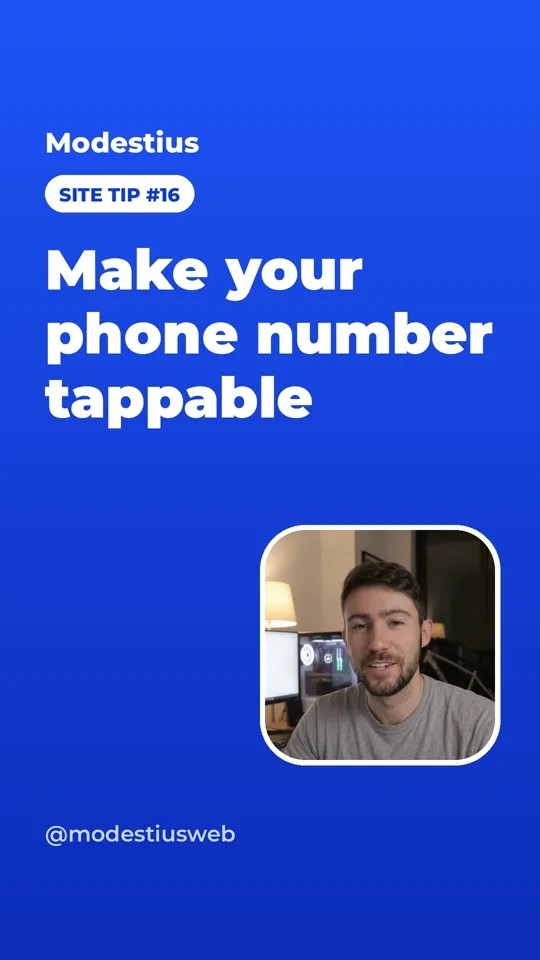 Make your phone number tappable