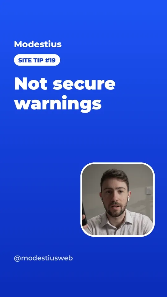 Not secure warnings