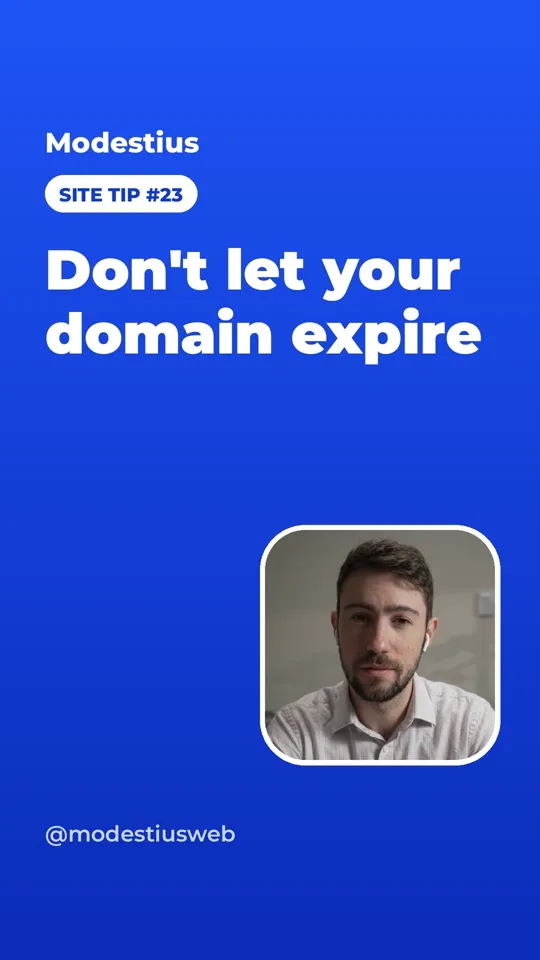 Don't let your domain expire