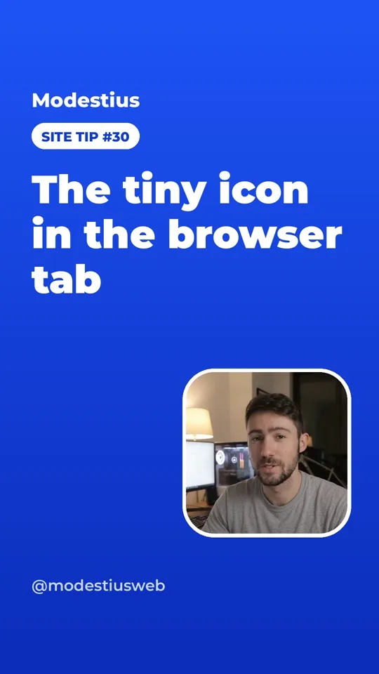 The tiny icon in the browser tab