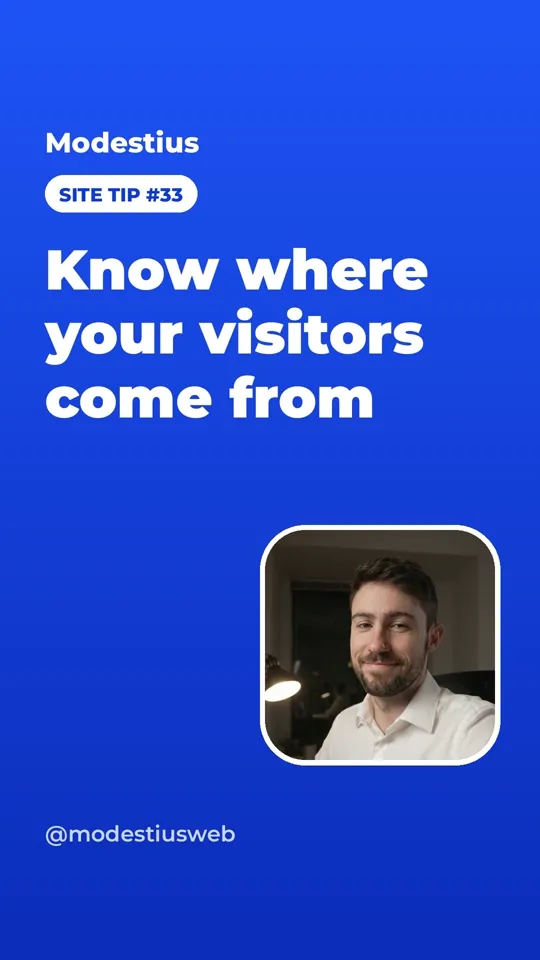 Know where your visitors come from