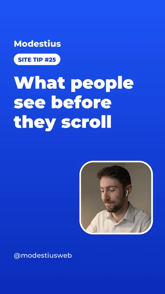 What people see before they scroll