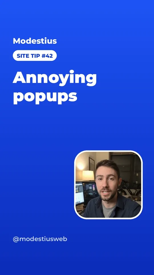 Annoying popups